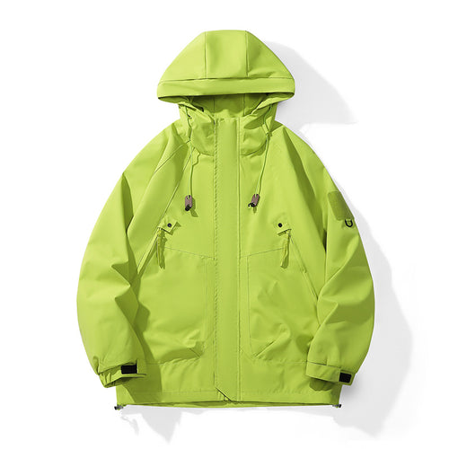 Technical outdoor jacket for women with adjustable hood design and practical pockets Amarae