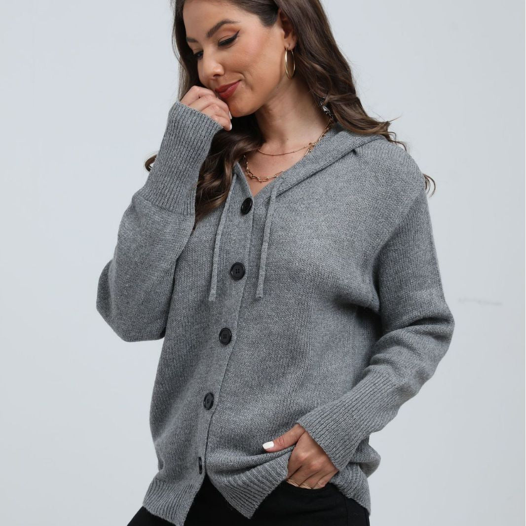Ladies comfortable hoodie cardigan Lune London