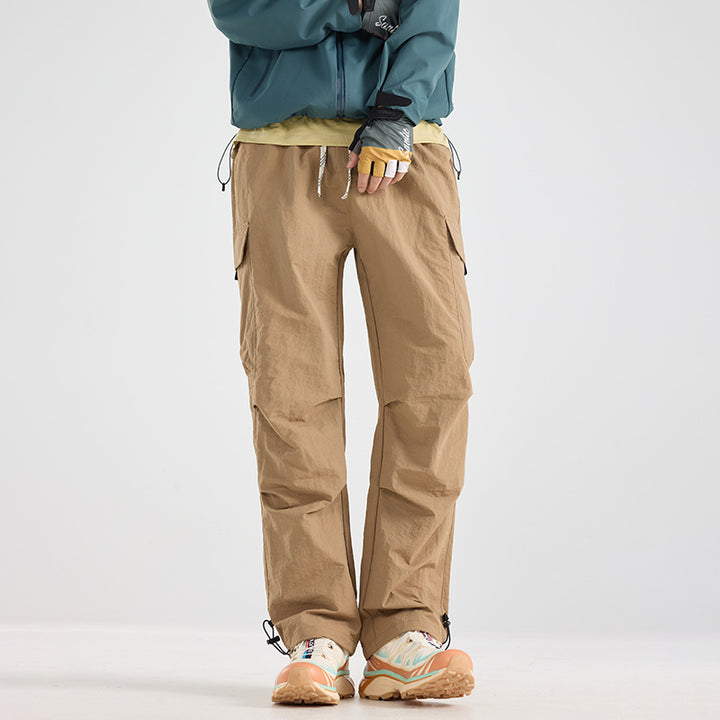 Men's Lightweight Technical Cargo Trekking Pants with Drawstring Waist and Adjustable Leg Openings Amarae