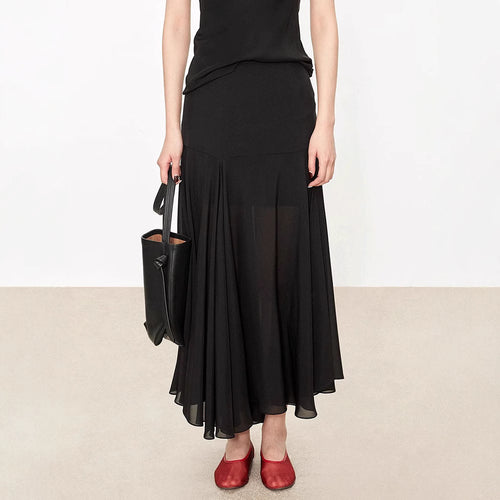 Jupe maxi élégante pour femmes avec coupe asymétrique Chic & Stil