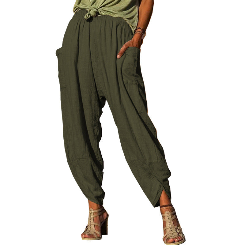 Women Lune London Loose Fit Harem Pants