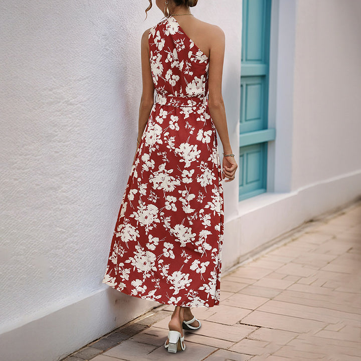 Lune London Floral One-Shoulder Maxi Dress for Ladies