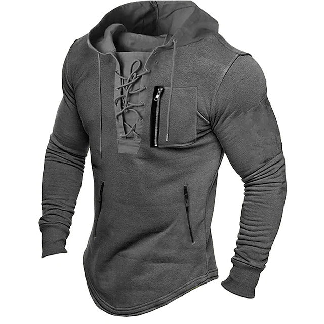 Trendy hoodie for men with a unique lace design Lune London