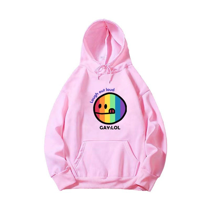 Women's hoodie with colorful graphic print Chic & Stil