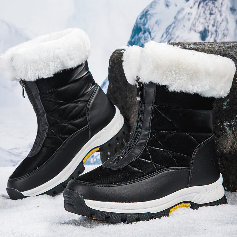 Women's Insulated Thermal Winter Boots with Zipper and Non-Slip Tread Sole Amarae