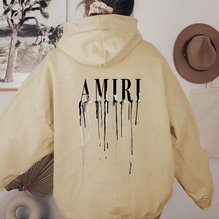 Ladies' hoodie with artistic print Lune London
