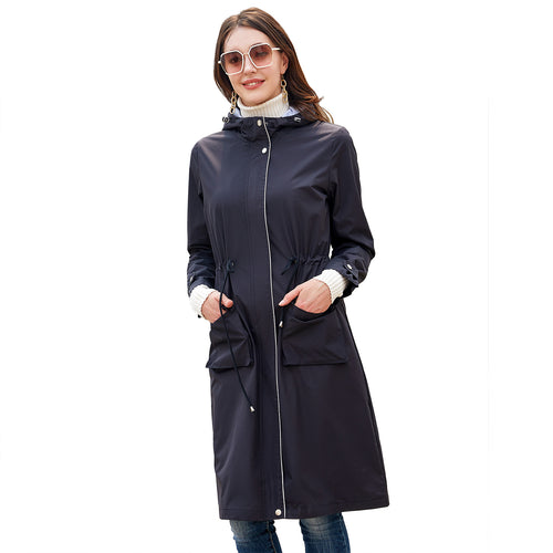 Women's windbreaker leisure jacket with practical drawstrings and inner lining Amarae