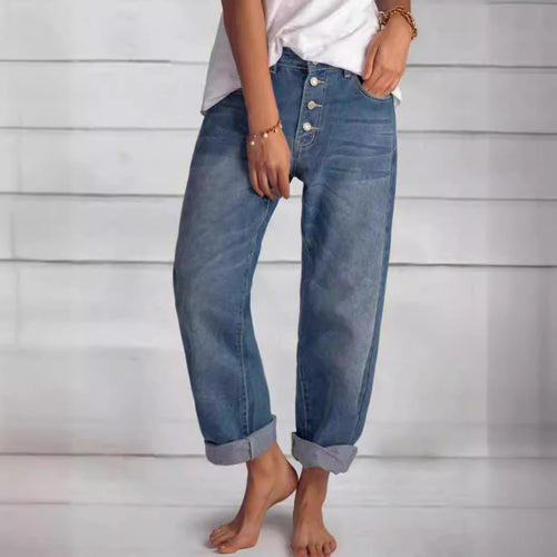Ladies High Waist Relaxed Amarae Jeans and Denim
