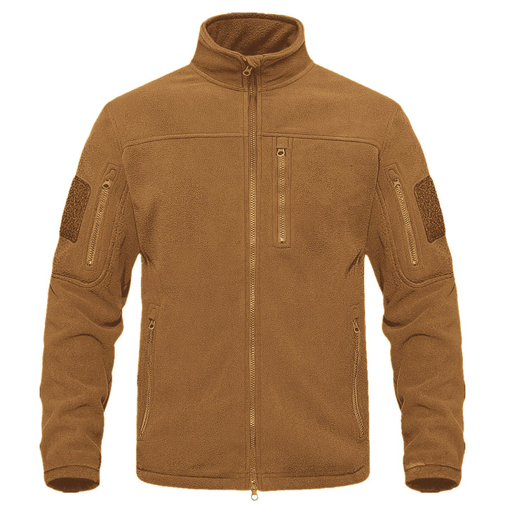 Fleece jacket for men with versatile pockets and high collar Lune London