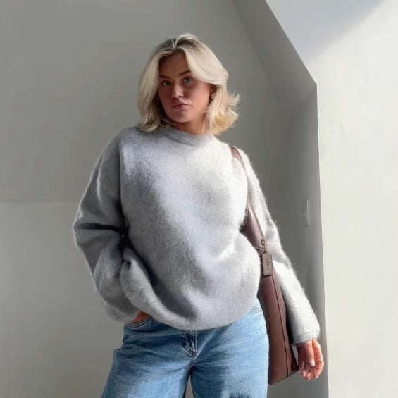 Lune London loose fit plush sweater for ladies