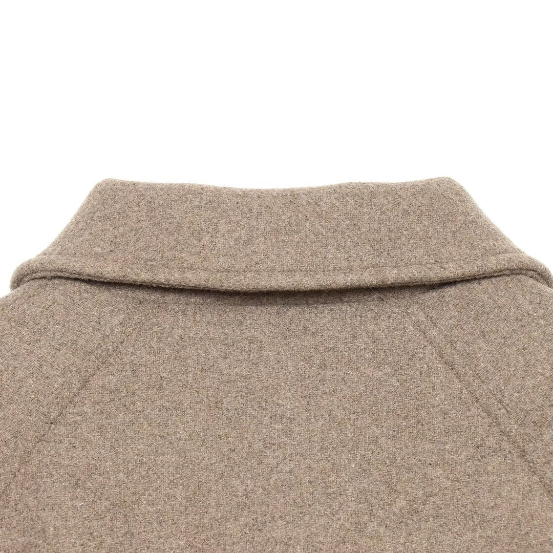 Women's short wool blend jacket with front zipper and drawstring hem Amarae