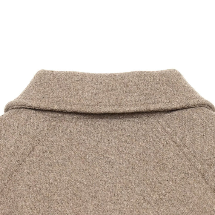 Women's short wool blend jacket with front zipper and drawstring hem Amarae