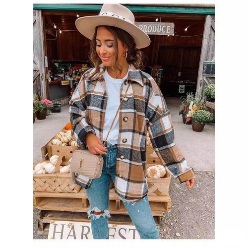 Ladies Flannel Check Shirt Amarae