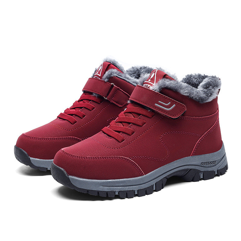 Women's ankle-height thermo hiking boots with faux fur lining and slip-resistant multi-zone profile sole Amarae