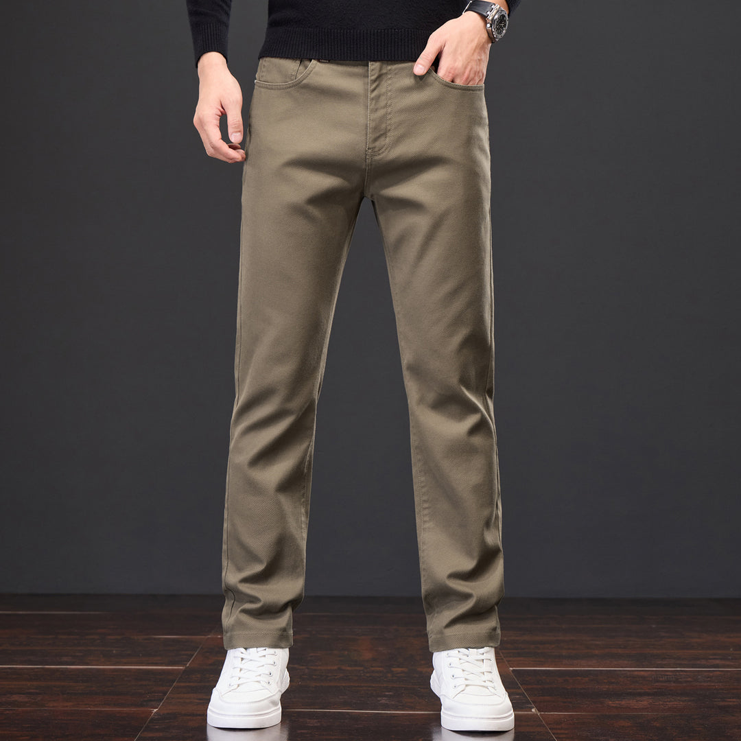 Casual chino pants for men with elastic waist and modern details Lune London
