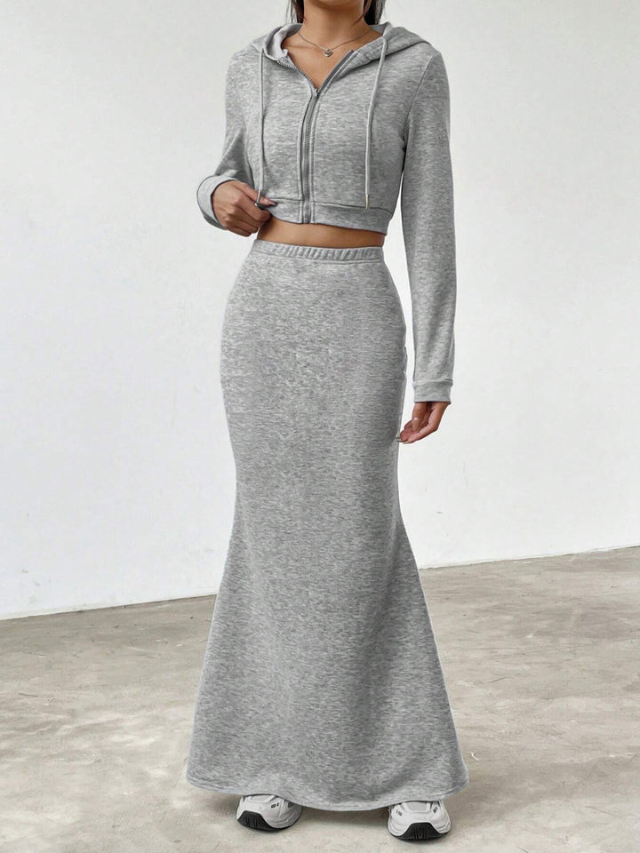 Amarae women's hoodie set and maxi skirt