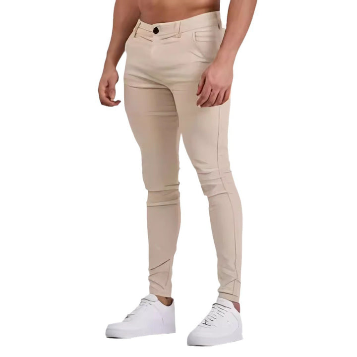 Slim-fit chinos for men with stretch content Lune London