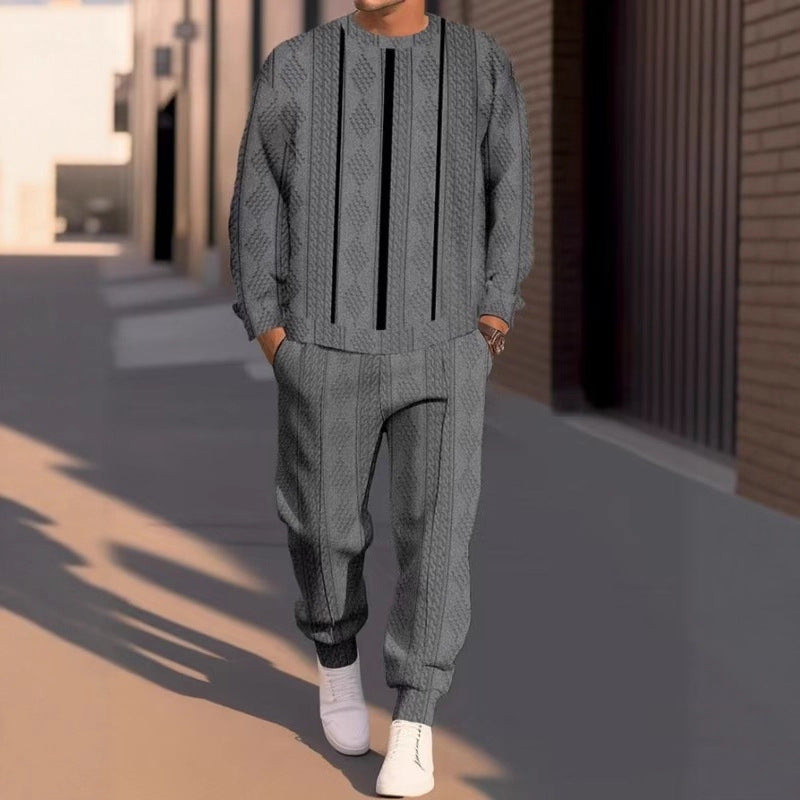 Men's casual tracksuit with a modern striped pattern and comfortable details Lune London