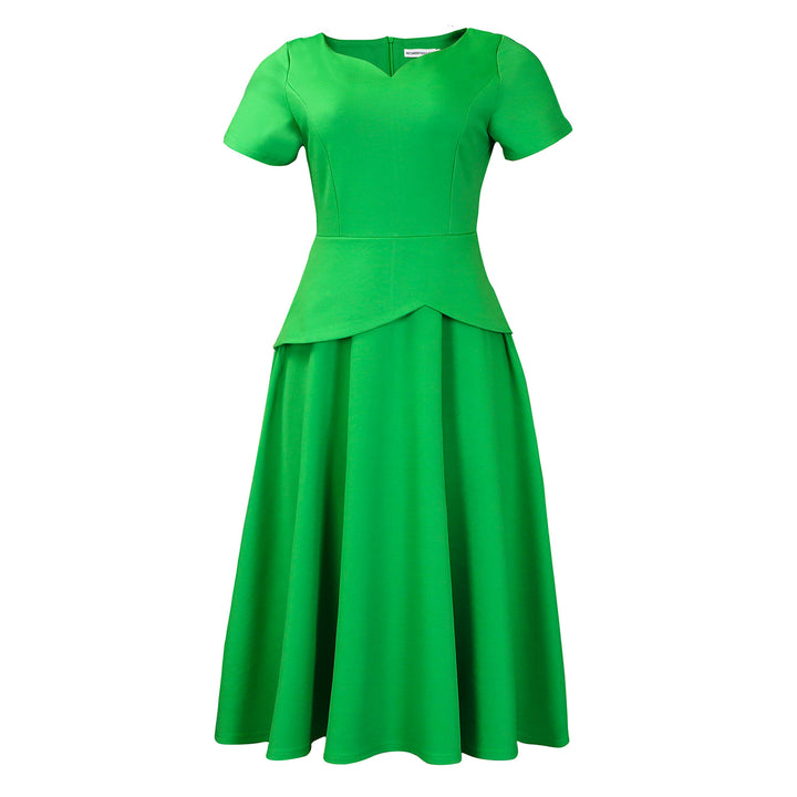 Ladies Elegant Maxi Dress with fitted top and flowy skirt Lune London