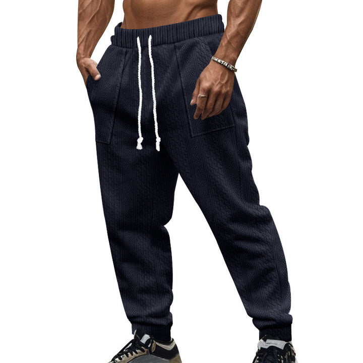 Men's casual joggers with textured fabric and practical pockets Chic and style