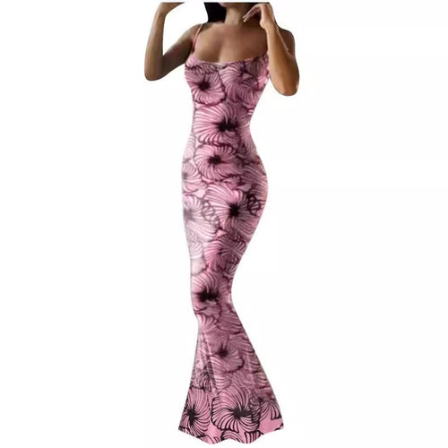 Ladies Elegant Maxi Dress with Floral Print Amarae