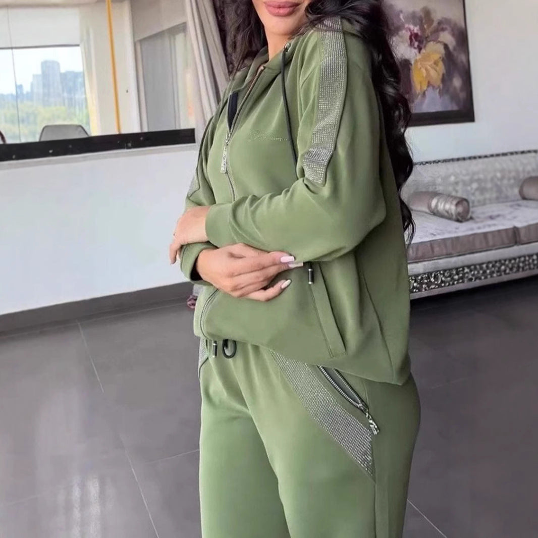 Ensemble de survêtement décontracté pour femmes avec coupe tendance et poches pratiques Chic & Stil