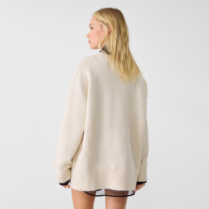 Oversized women's sweater with a unique dog pattern Lune London
