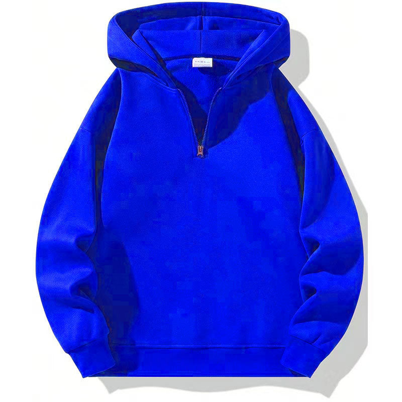 Men's sporty hoodie with half-zipper Amarae