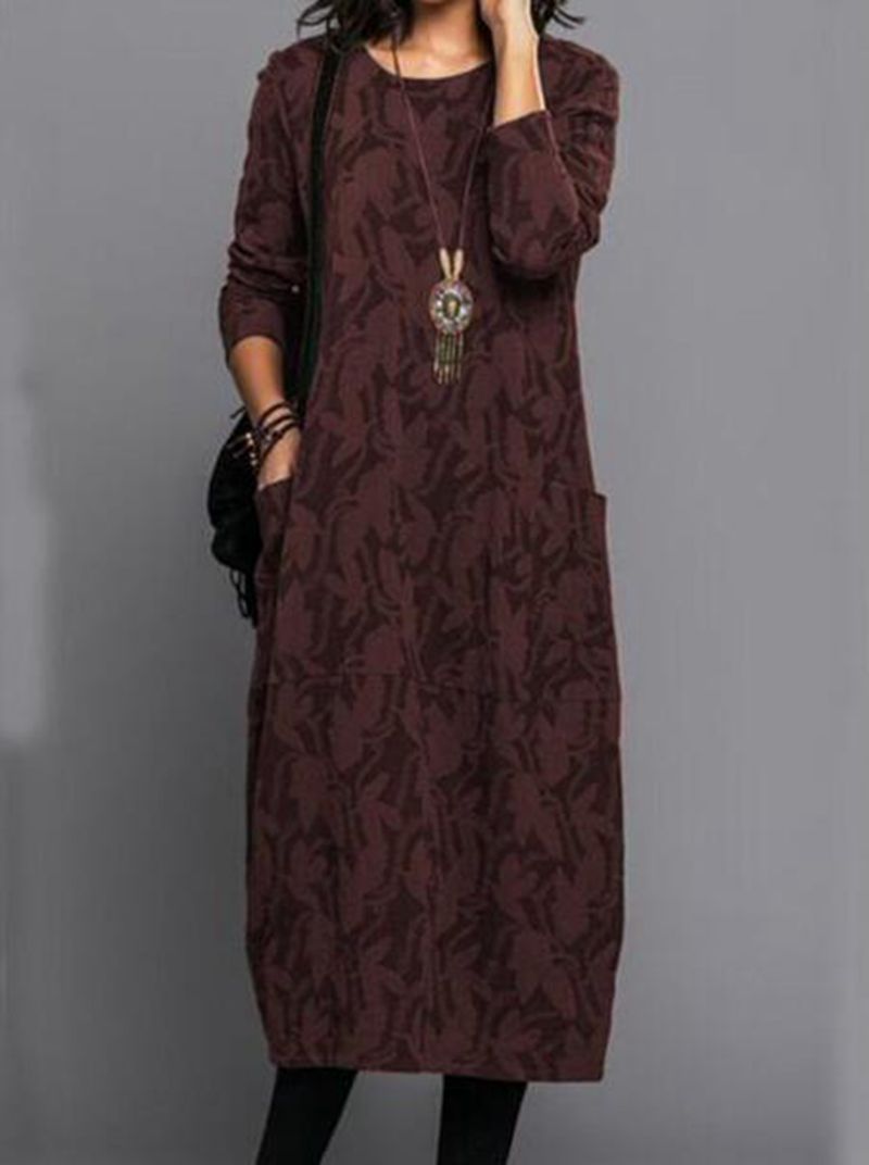 Casual long sleeve dress for women with practical pockets Lune London