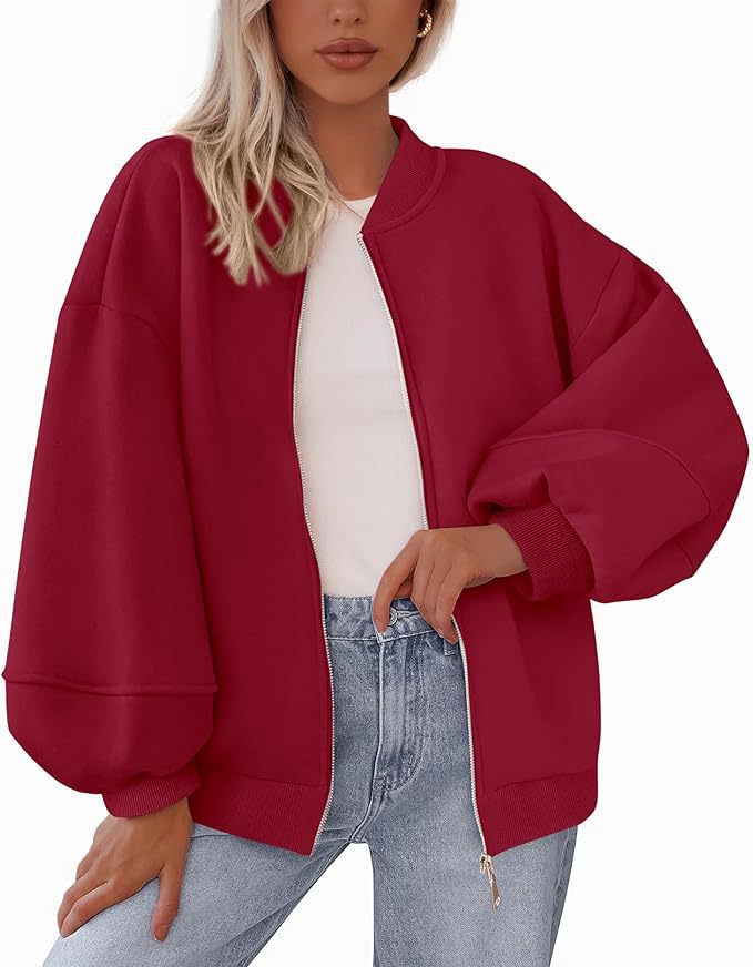 Ladies trendy oversized sweat jacket Lune London