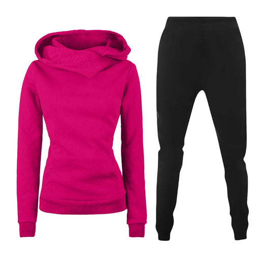 Ladies hoodie and chic style sports jumpsuit