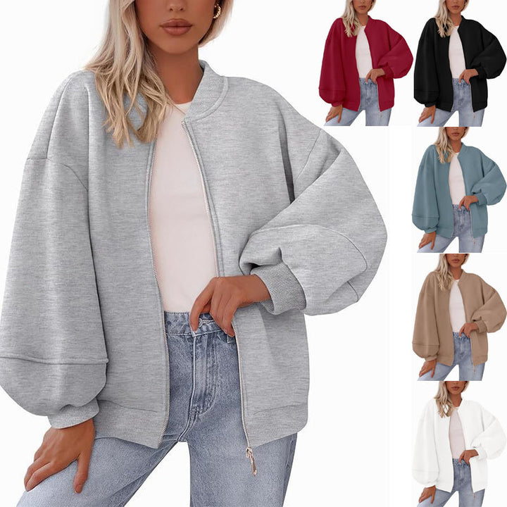 Ladies trendy oversized sweat jacket Lune London