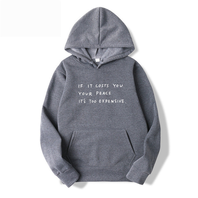 Women's hoodie with inspiring quote and comfortable fit Lune London
