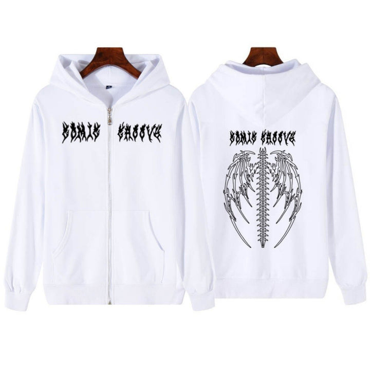 Women's hoodie jacket with striking Gothic design and comfortable fit Lune London