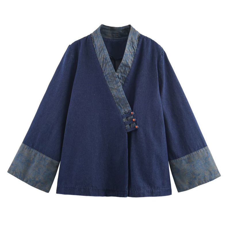 Veste élégante pour femmes en combiné de style asiatique avec détails de kimono Lune London