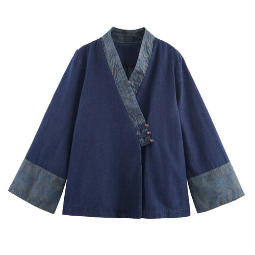 Veste élégante pour femmes en combiné de style asiatique avec détails de kimono Amarae