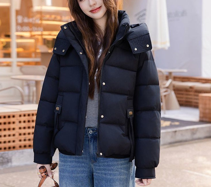 Veste matelassée à la mode pour femmes avec col montant et poches pratiques Chic & Stil