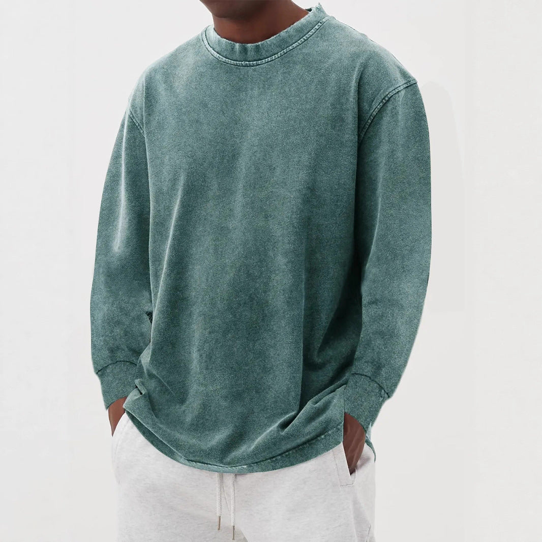 Casual oversized sweater for men in pleasant cotton blend Amarae