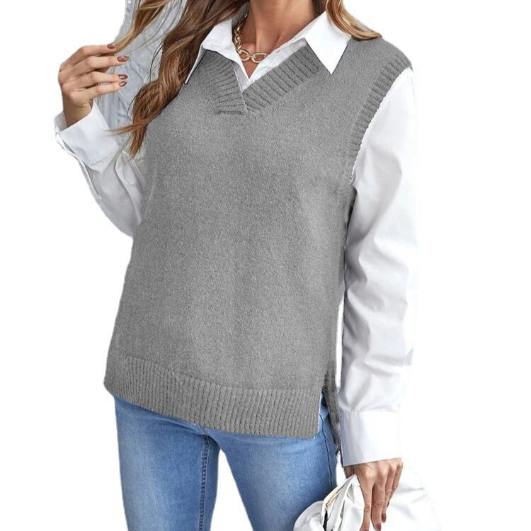 Ladies Elegant Knitted Vest Lune London