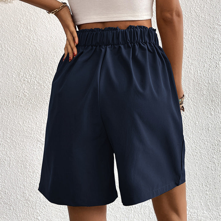 Tailored high-waisted pleated shorts for women Lune London