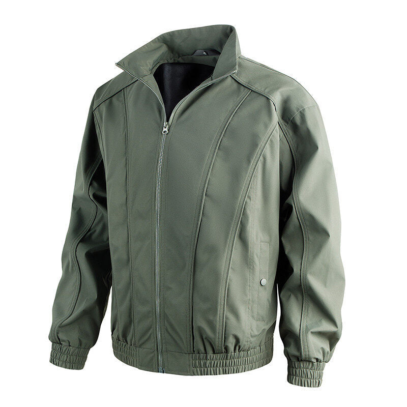 Leisure jacket for men with stand-up collar and elastic waist Lune London