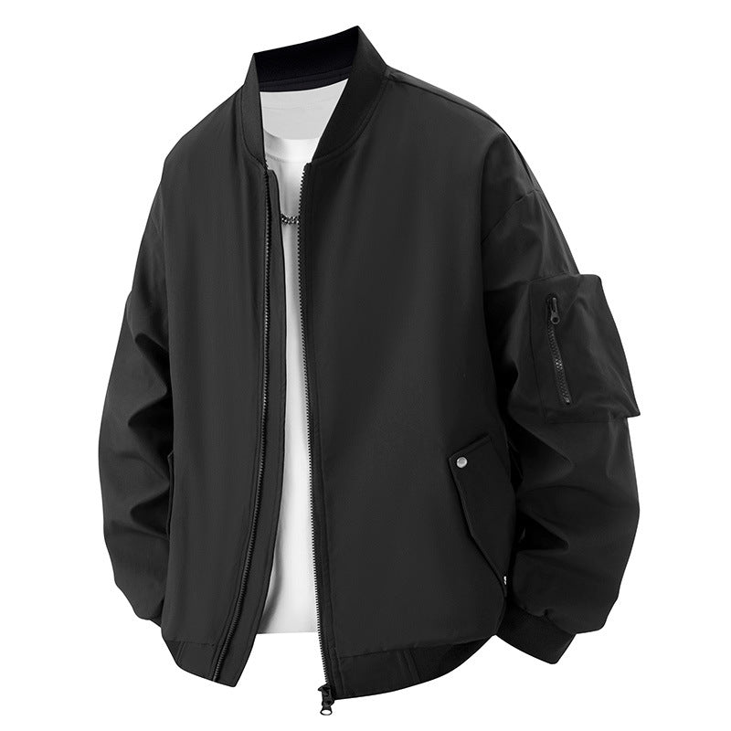 Casual bomber jacket for men with practical zip pockets Lune London