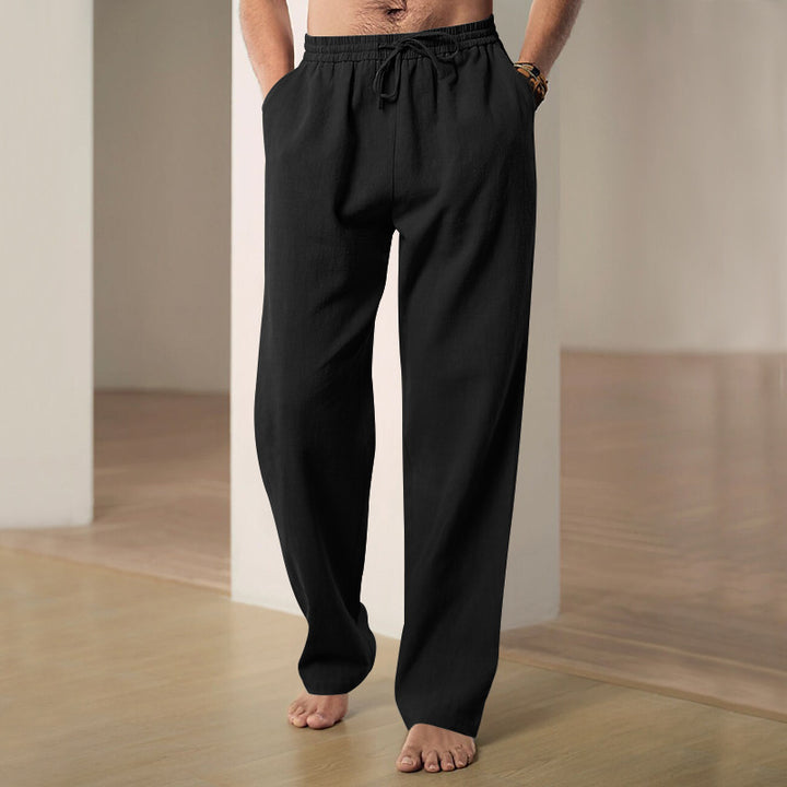 Casual men's pants with elastic waist and practical pockets Lune London