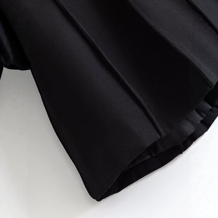 Women's Tailored Blazer with Shawl Collar, Concealed Button Placket and Flap Pockets Amarae