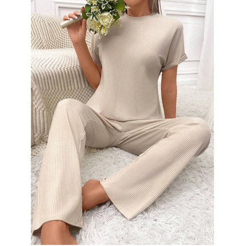 Amarae Ribbed Loungewear Set for Women