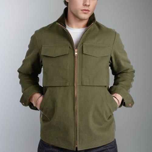 Fashionable men's transition jacket with practical pockets Amarae