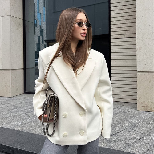 Oversized blazer jacket for women in high-quality material Amarae