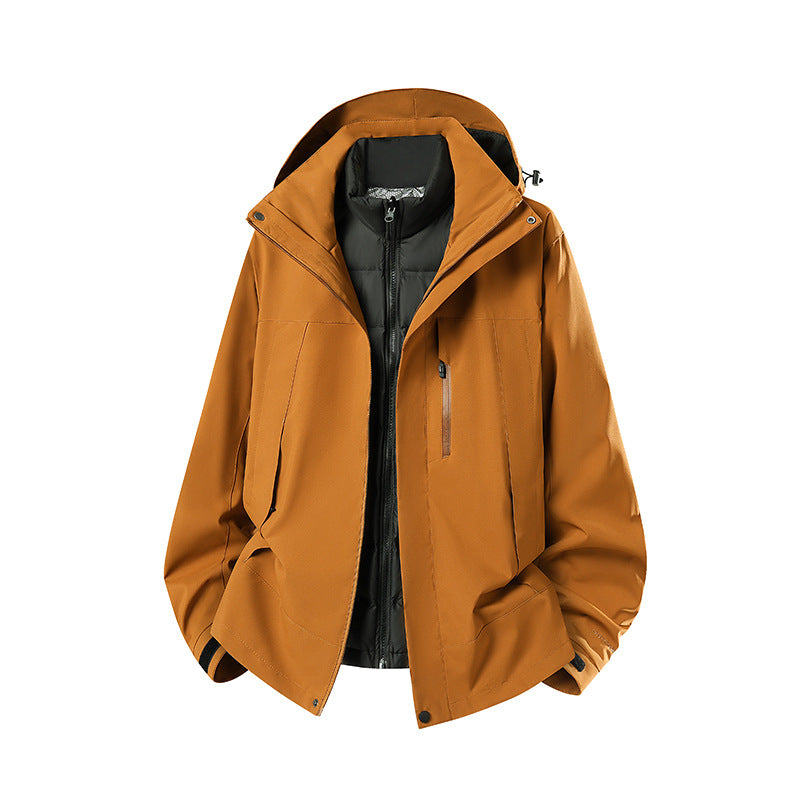 Women's Two-Piece Softshell Parka with Removable Quilted Inner Jacket Amarae