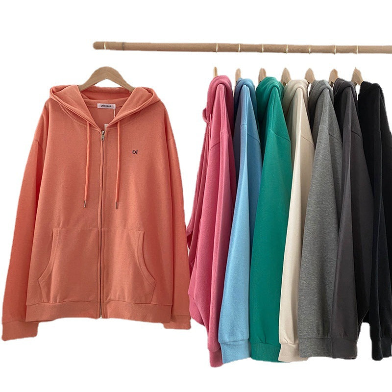 Women casual hoodie with full zip and practical side pockets Lune London