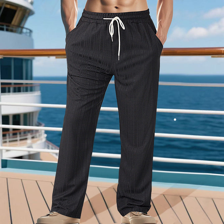 Casual men's pants with adjustable waist and breathable materials Lune London
